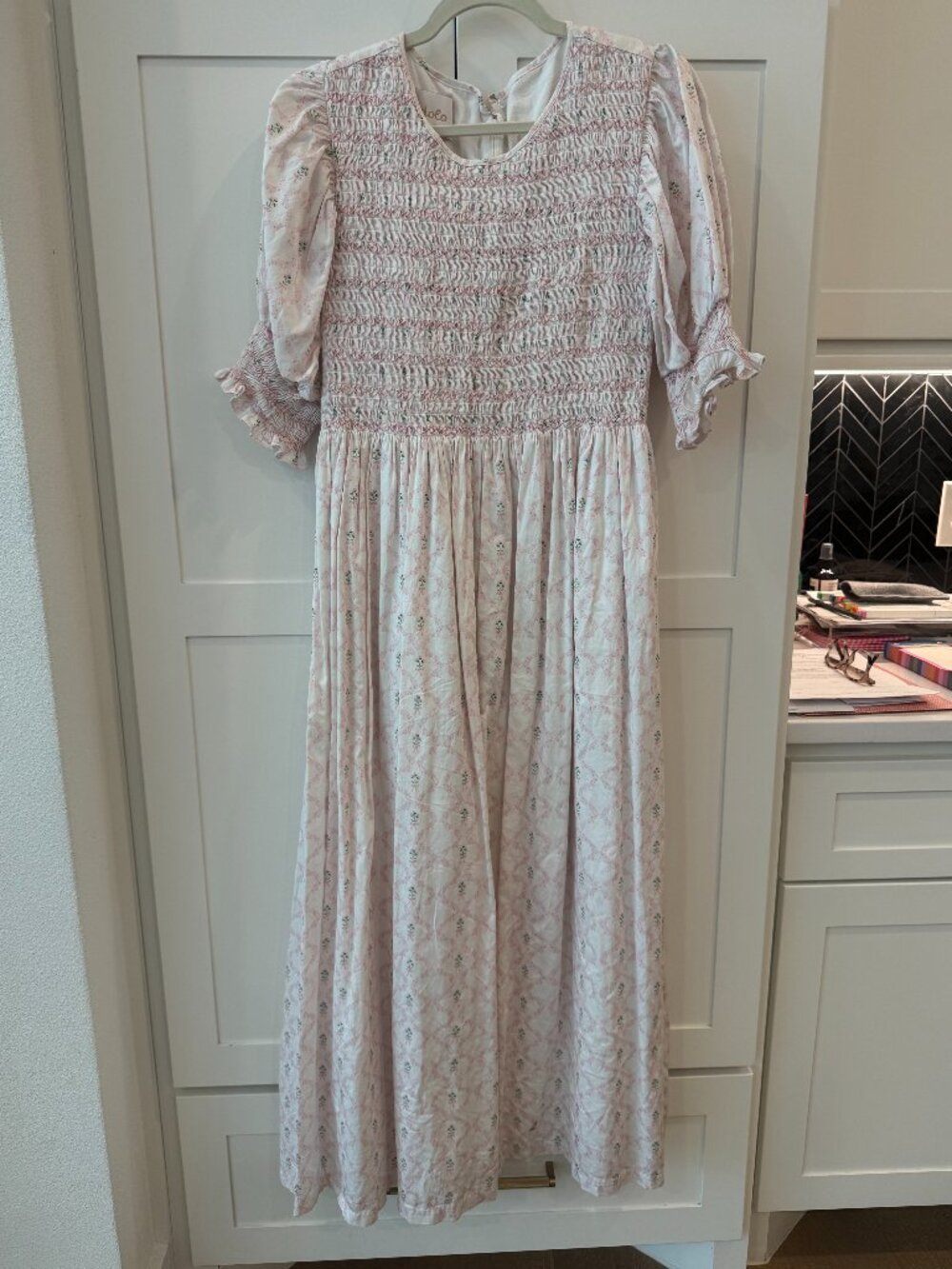 Dondolo Floral Smocked Maxi Dress Size XL
